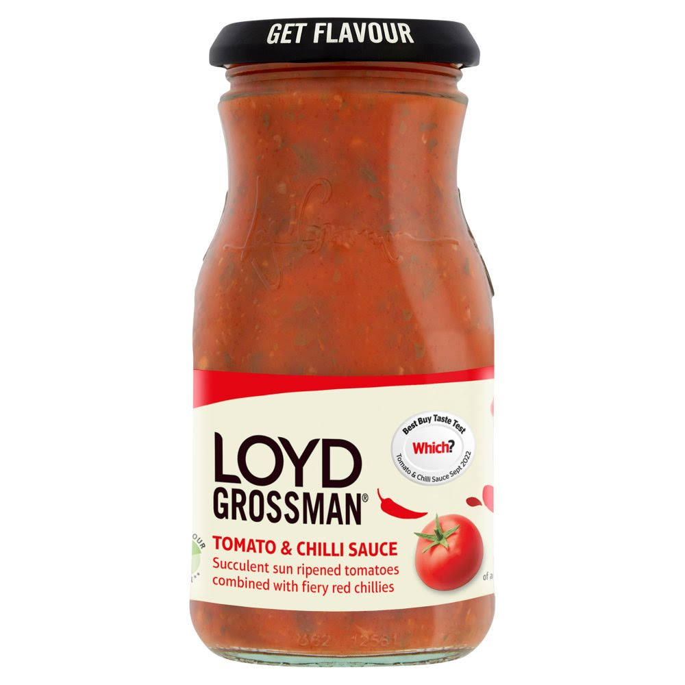 Loyd Grossman Tomato and Chilli Pasta Sauce - 350g