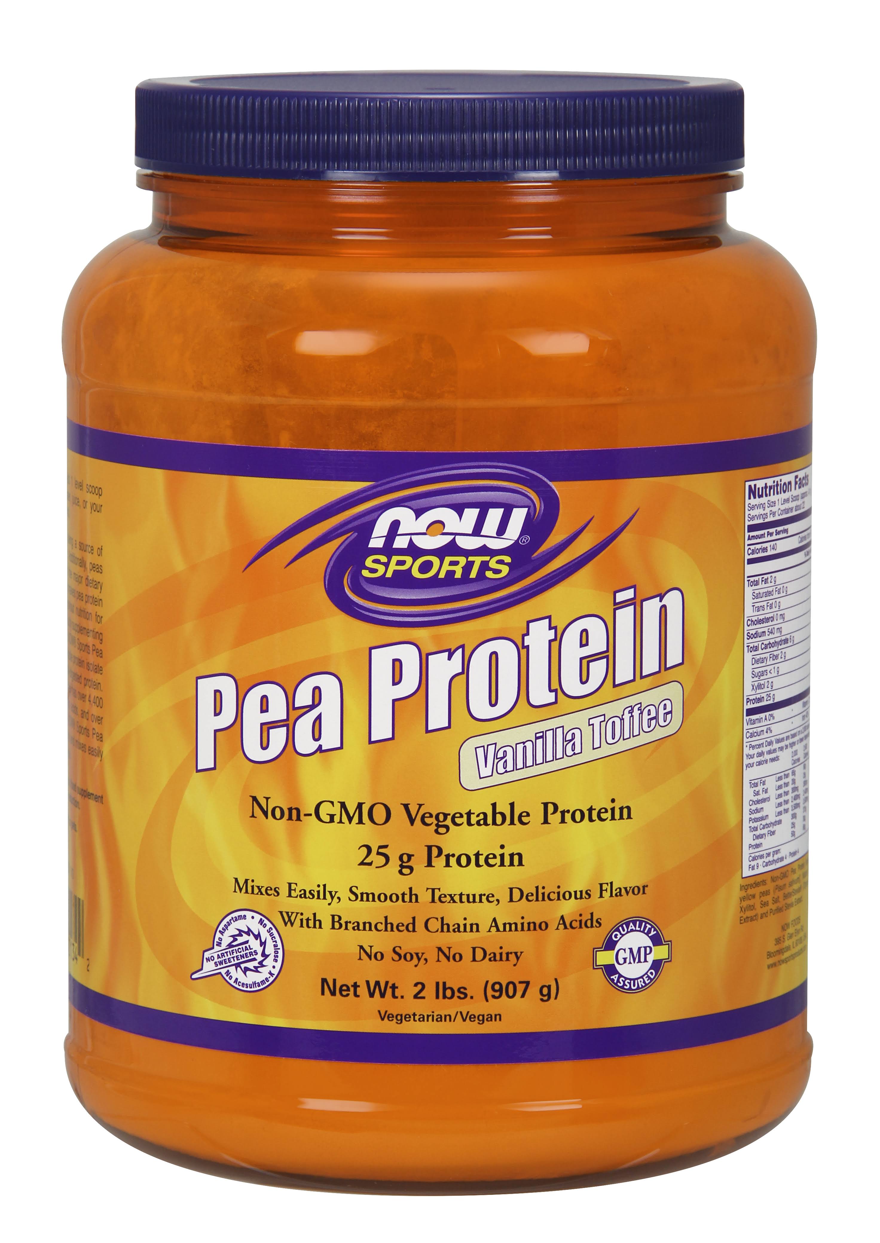 Now Sports Pea Protein Supplement - Vanilla Toffee