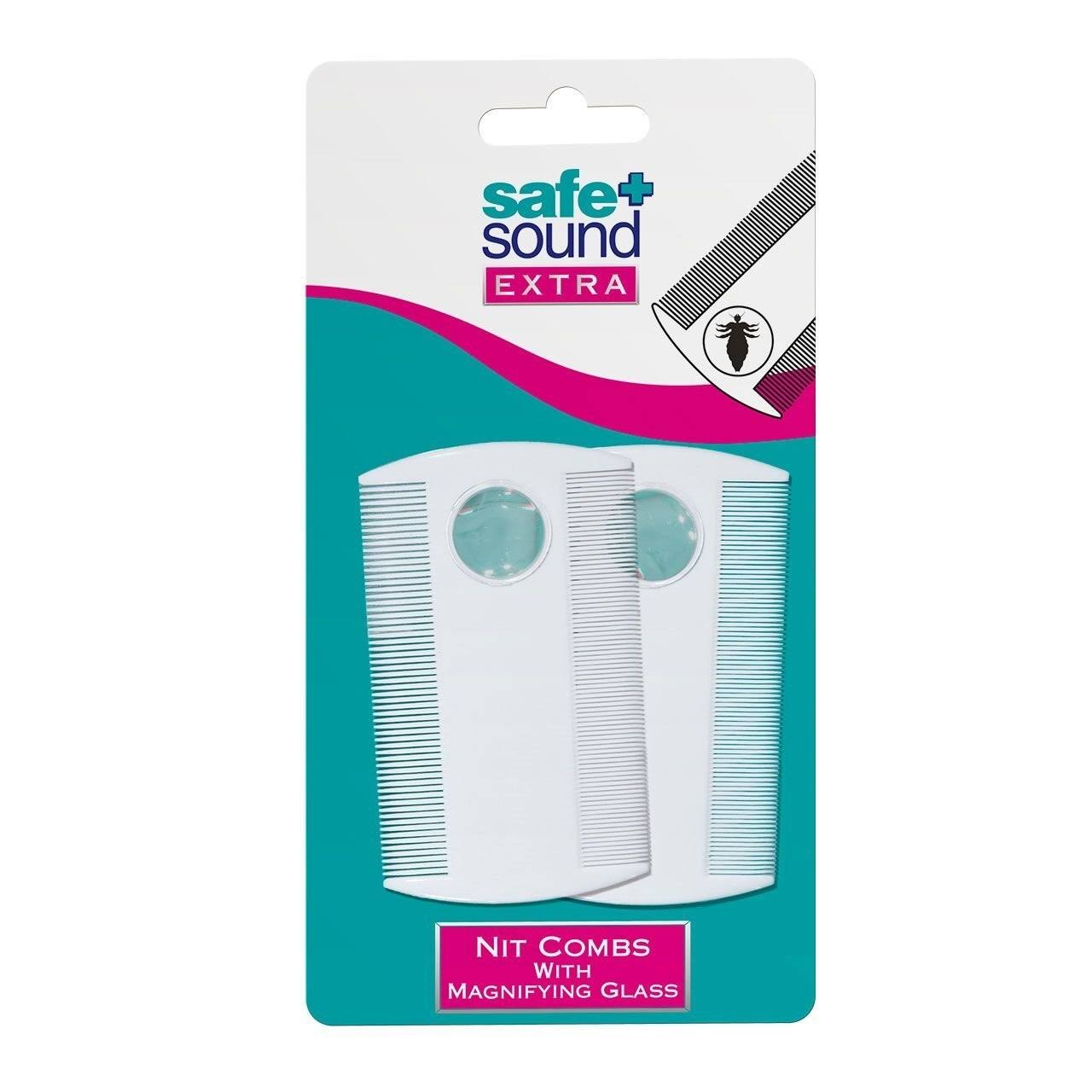 Safe + Sound Health Nit Combs & Magnifying Glass - 2 Pack