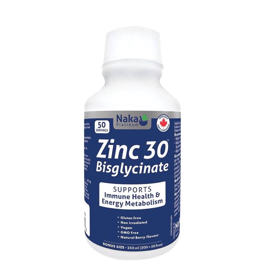 Naka Platinum Zinc 30 Bisglycinate 250ml