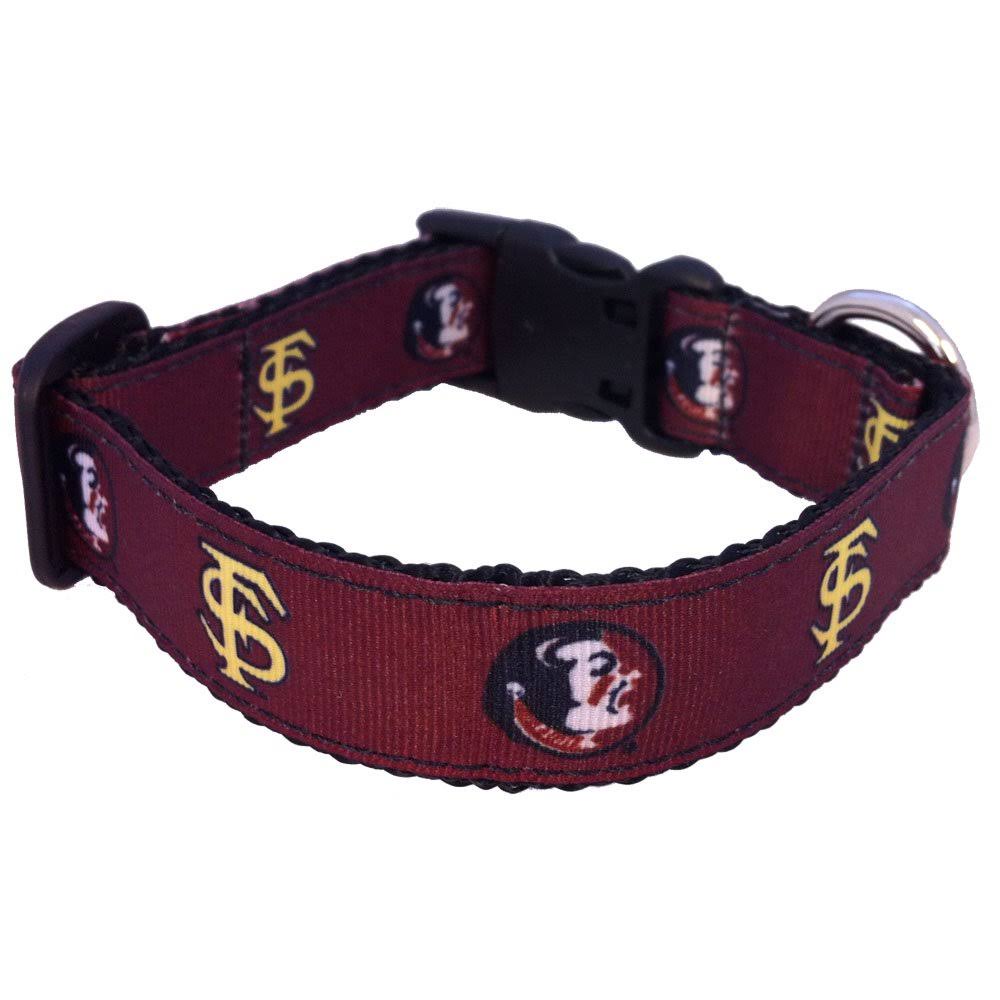 NCAA Florida State Seminoles Dog Collar (Team Color, Medium)