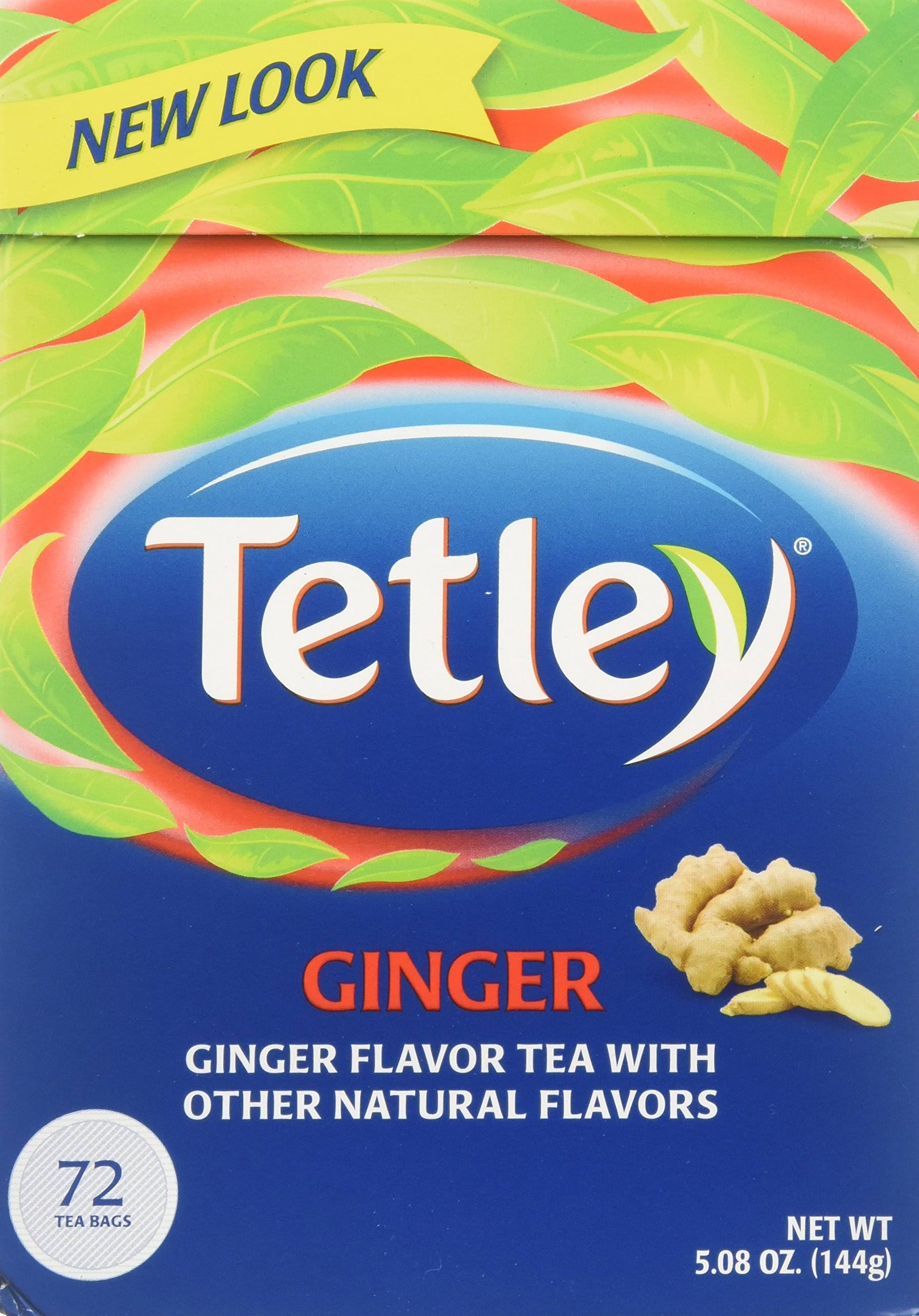 Tetley Tea - Ginger, 72 Tea Bags, 144g