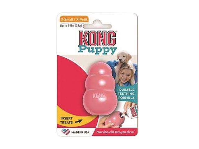 Kong Puppy Rubber Teething Dog Treat Chew Toy - X-Small