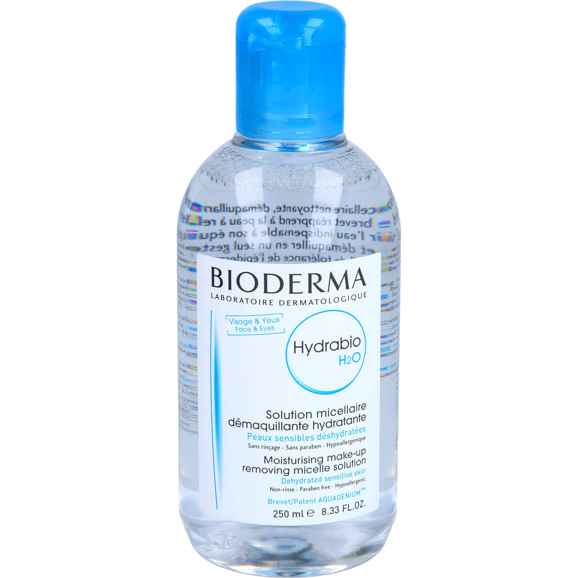 Bioderma Hydrabio H2O Micelle Cleansing Solution - For Dehydrated and Sensitive Skin, 250ml
