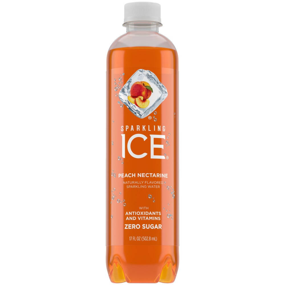 Sparkling Ice Sparkling Mountain Spring Water - Peach Nectarine, 17oz