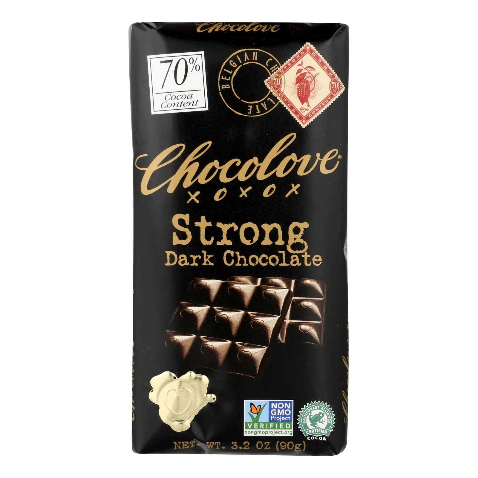 Chocolove Premium Chocolate Bars - Strong Dark Chocolate