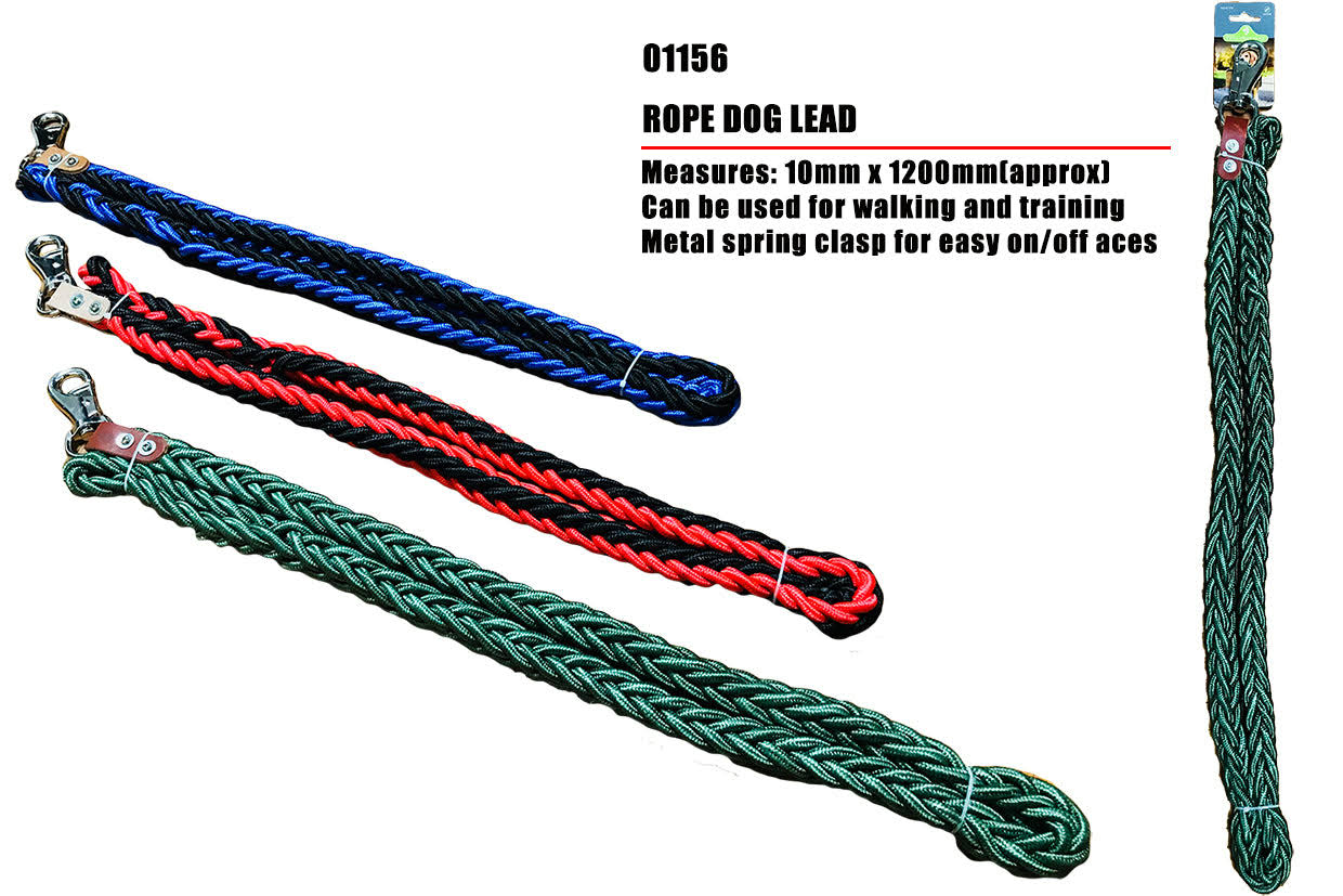 Imzltd Rope Dog Lead Blue by Essentials