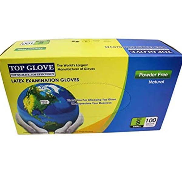 Top Glove Latex Gloves Natural Size Small
