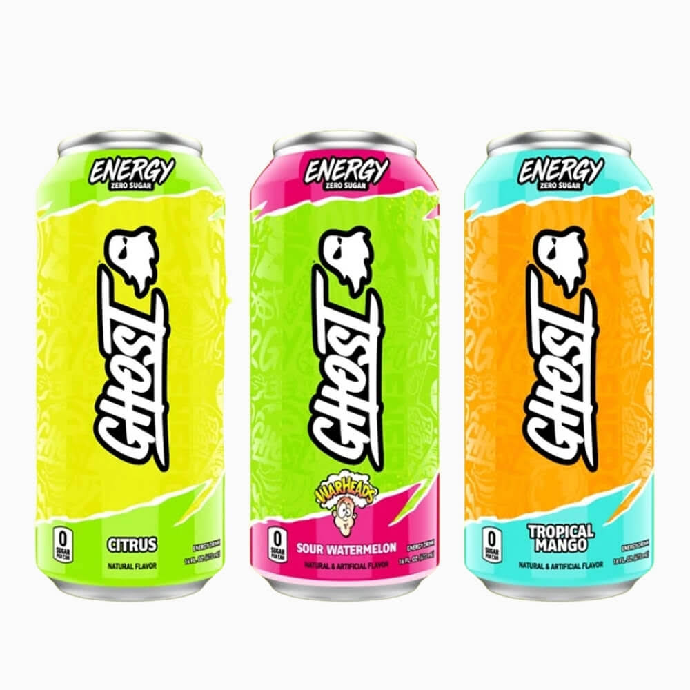 Ghost Energy Drink, Zero Sugar, Sour Watermelon - 16 fl oz