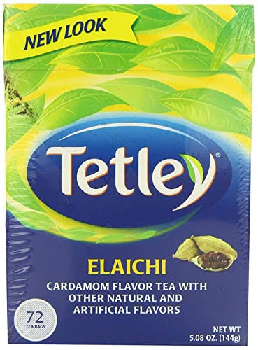 Tetley Elaichi Tea - Cardamom, 72 Tea Bags