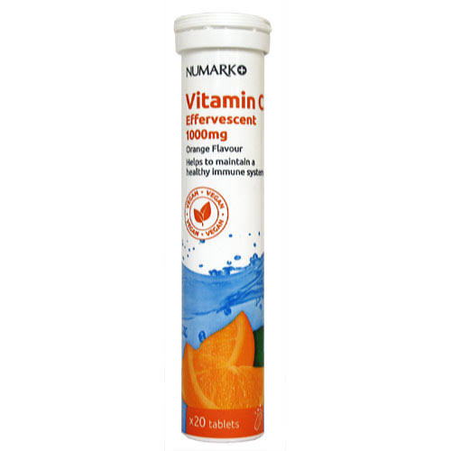 Numark Effervescent Vitamin C 1000mg - Orange, 20ct