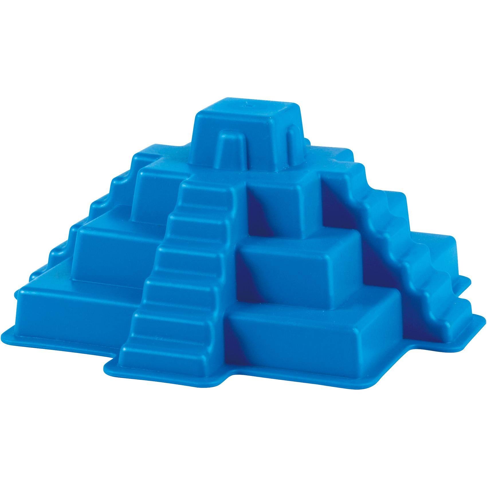 Hape E4074 Mayan Pyramid Mold Sand Building Toy - Blue
