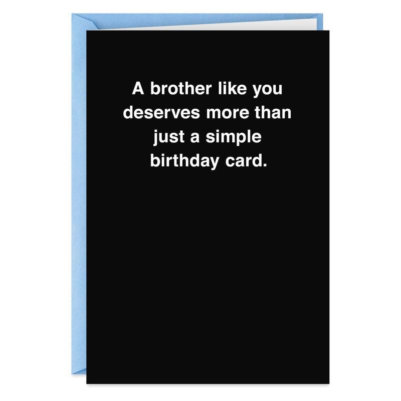 Hallmark Birthday Card, A Brother Like You Funny Birthday Card