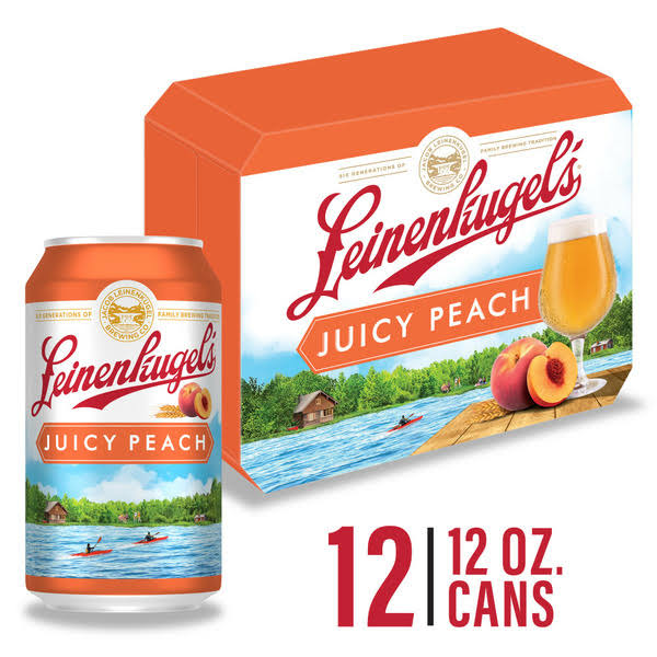 Leinenkugel's Juicy Peach Sour Ale Beer, Cans - 12 fl oz