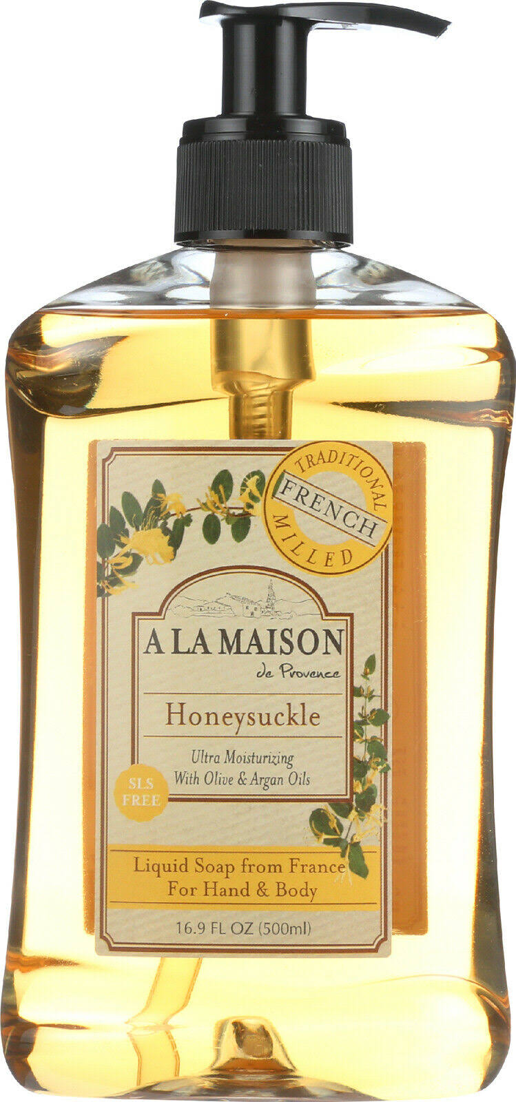 A La Maison French Liquid Soap - Honeysuckle, 16.9oz
