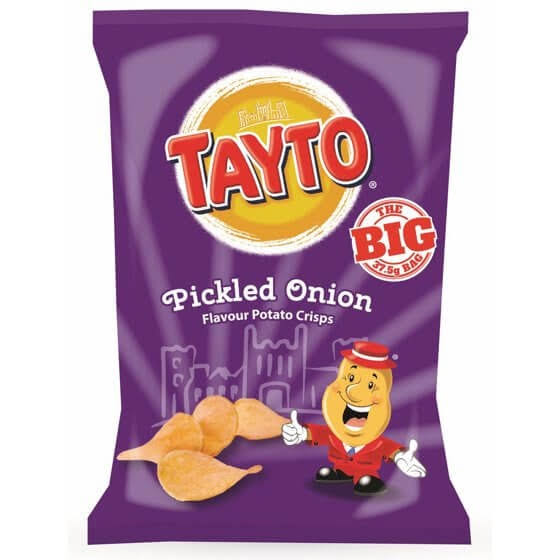 Tayto Potato Crisps - Pickled Onion Flavour, 37.5g