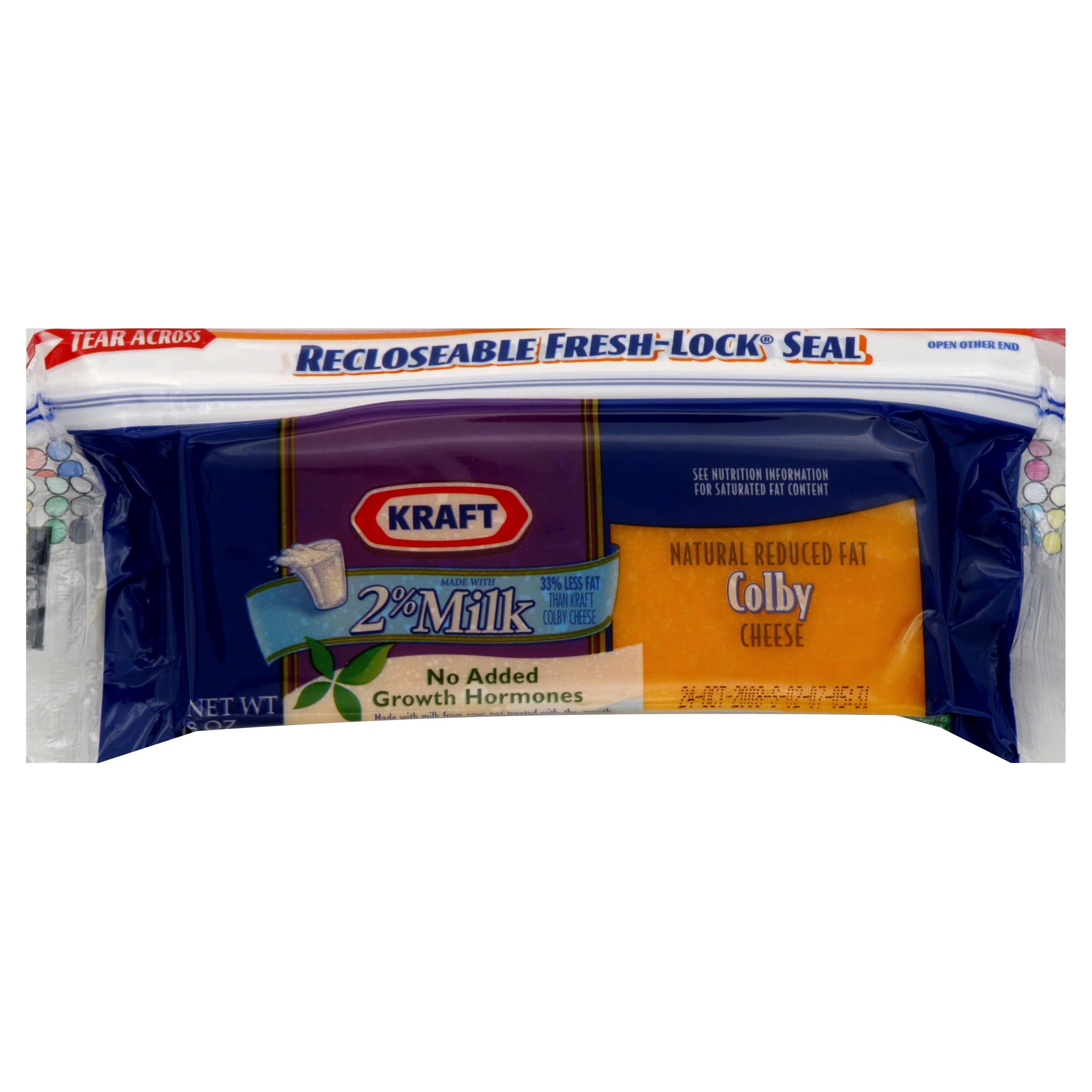 Kraft Cheese, Natural Reduced Fat Colby - 8 oz