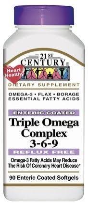 21st Century Omega 3-6-9 Complex Supplement - 90 Softgels