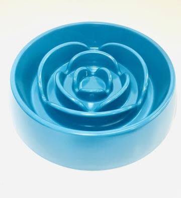 Messy Mutts Silicone Blue Slow Feeder