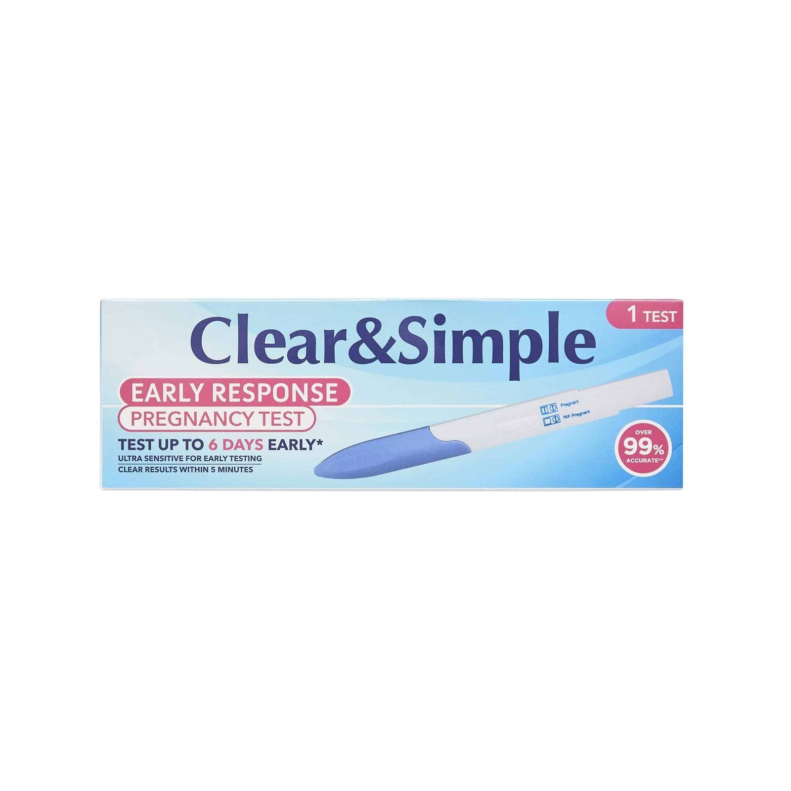 Clean and Simple Early Response Pregnancy Test 1 Test Ultra Sensitive