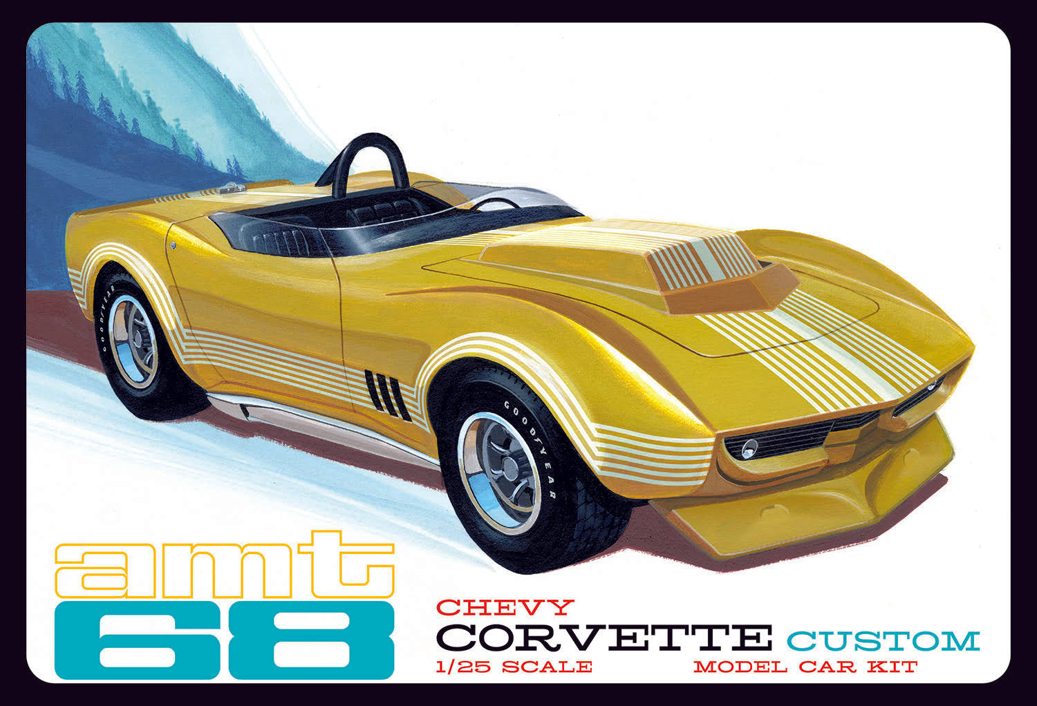 1968 Chevrolet Corvette Custom 1:25 AMT 1236