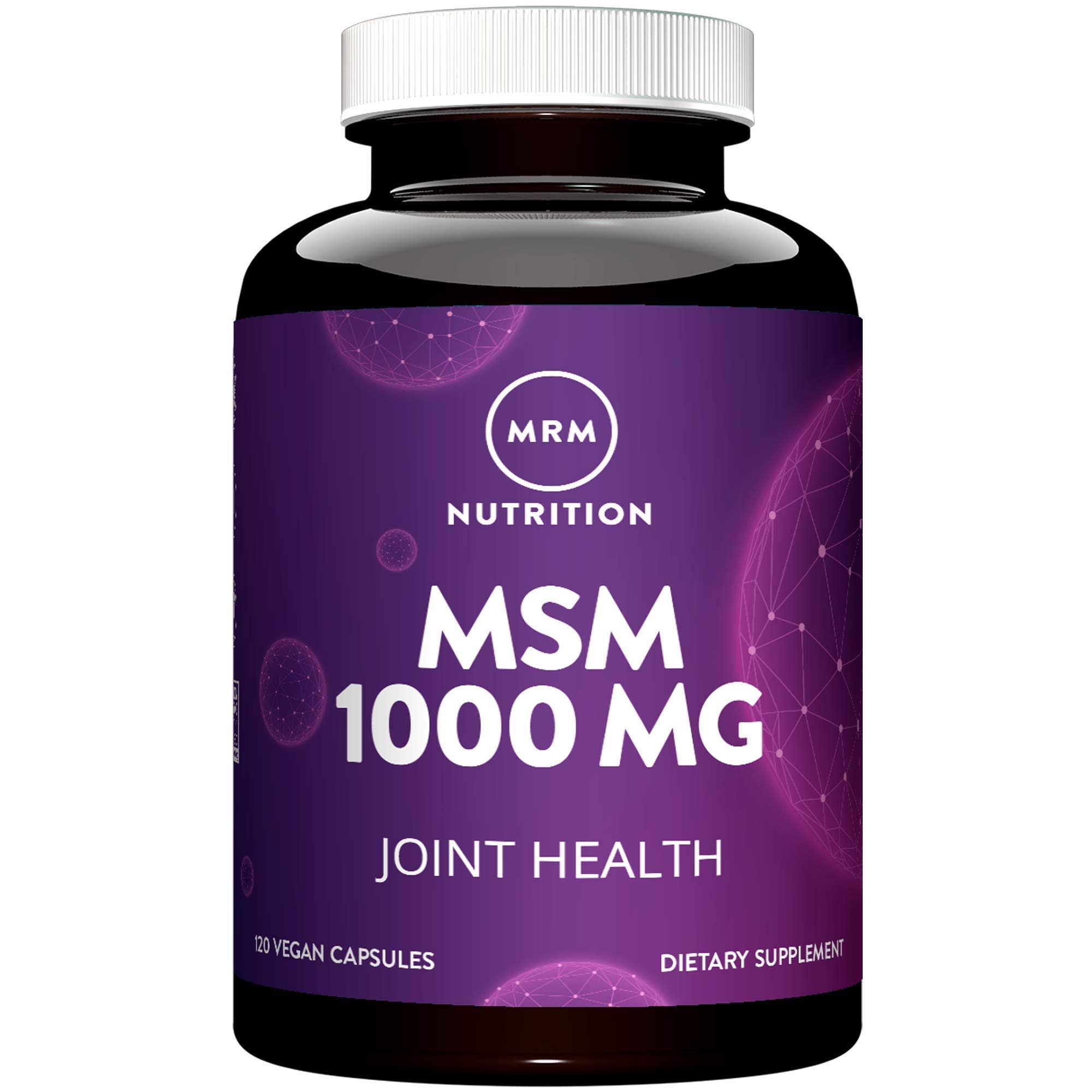 Mrm Msm Vegetarian Dietary Supplement - 120 Capsules