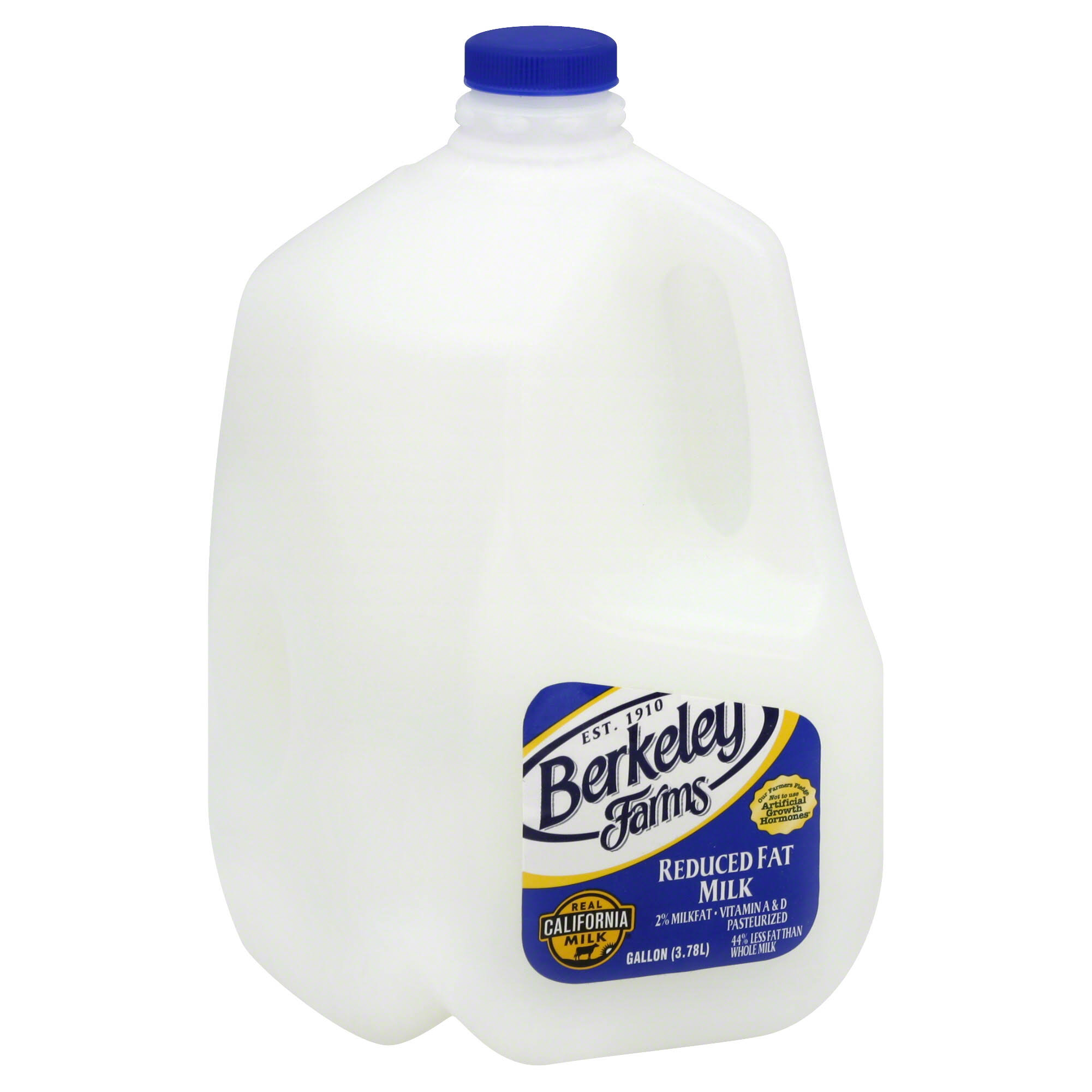Berkeley Farms Milk, Reduced Fat, 2% Milkfat - 1 gl (3.78 lt)