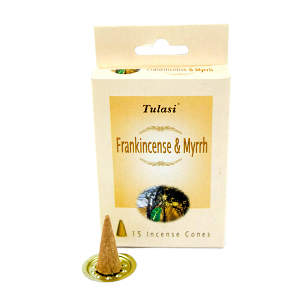 Tulasi Frankincense and Myrrh Incense Cones