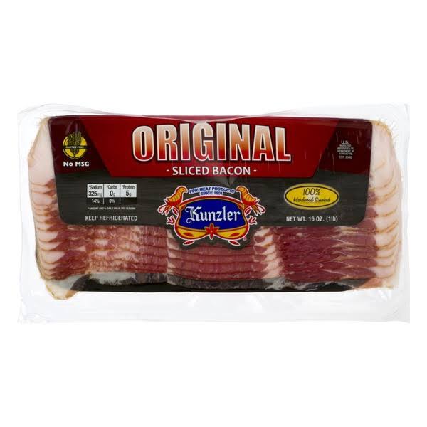 Kunzler Original Sliced Bacon - 16oz