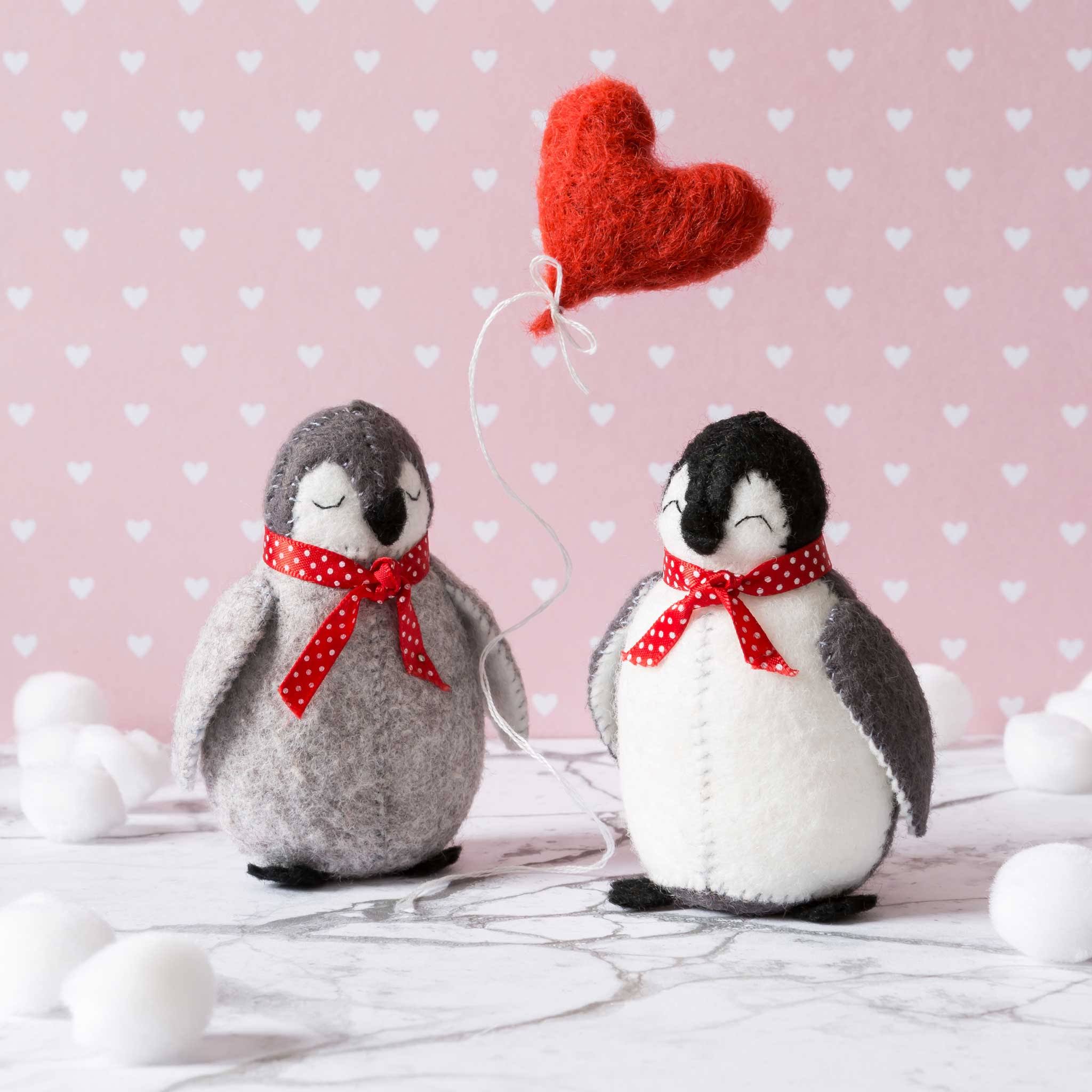 Corinne Lapierre Penguins Love Greetings Card