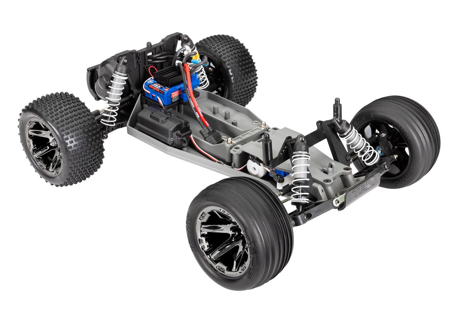 Traxxas - Rustler VXL RTR 2WD RC Truck with Magnum 272R Transmission - Black - 1/10 Scale - Battery & Charger Not Included (37076-74-BLK)