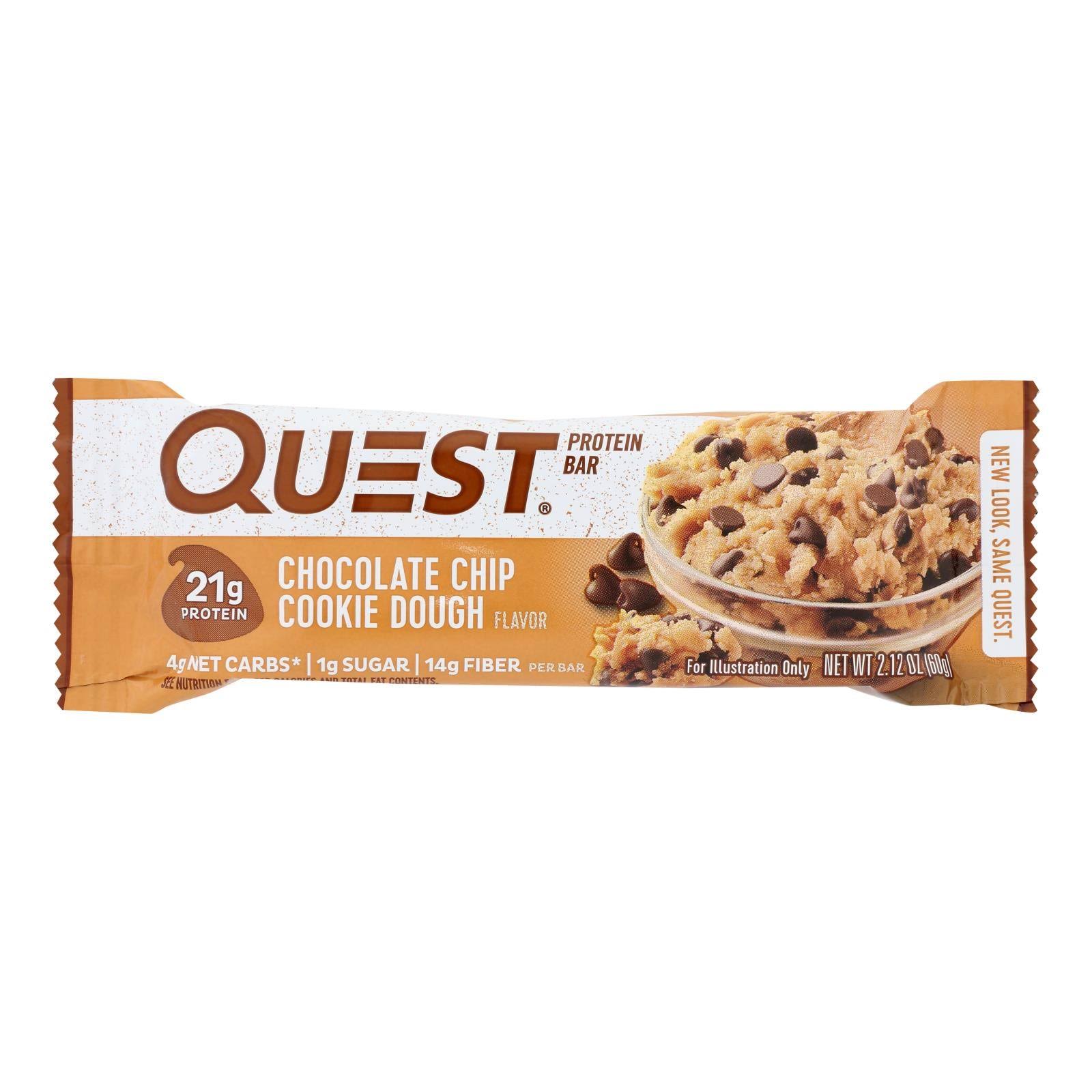 Quest Nutrition Chocolate Chip Cookie Dough Protein Bar - 60g