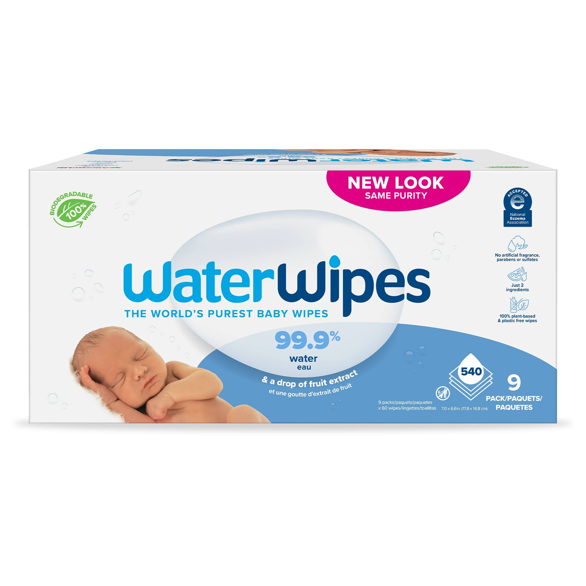 WaterWipes Bio Baby Wipes Set 9x60