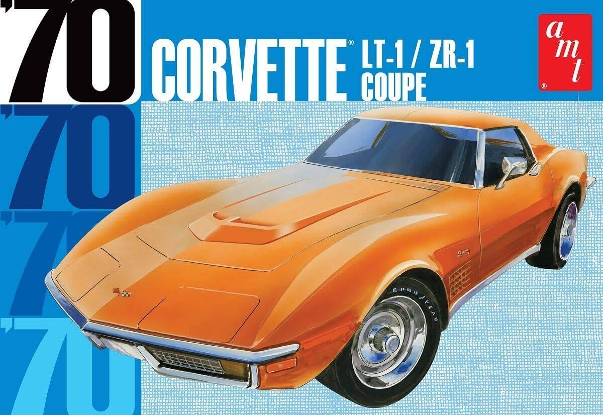 AMT Plastic Model Kit - 1970 Chevy Corvette Coupe, 1/25 Scale