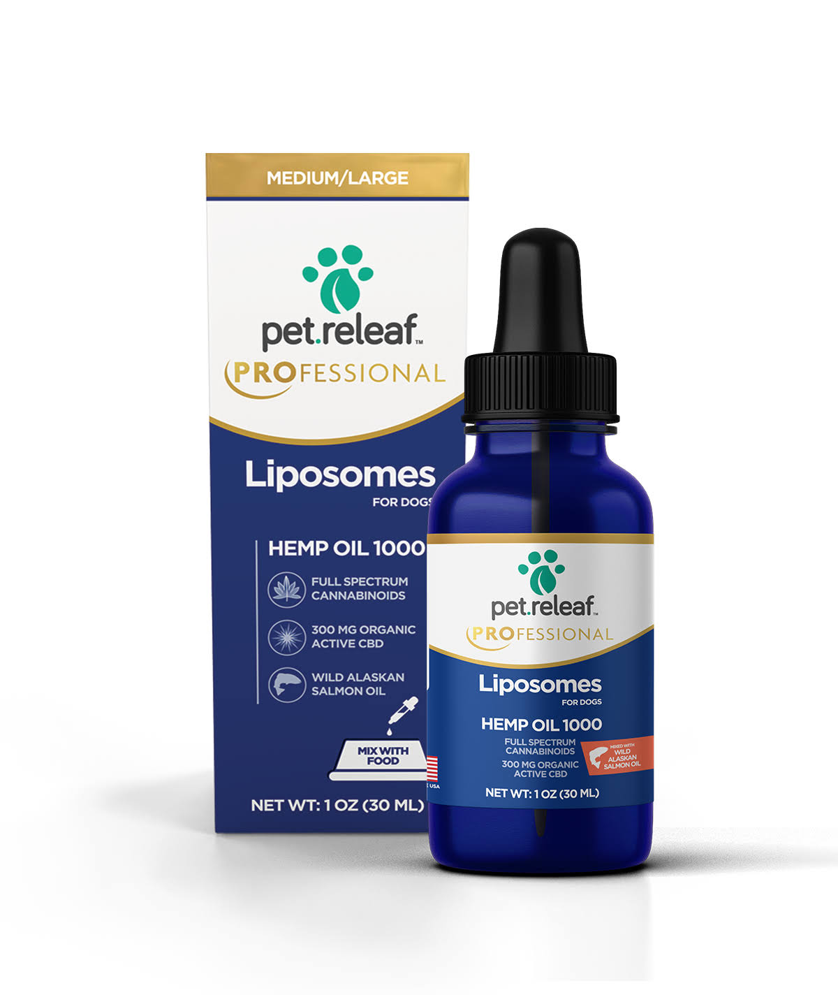 Pet Releaf 300 mg Liposomes 1000 1oz