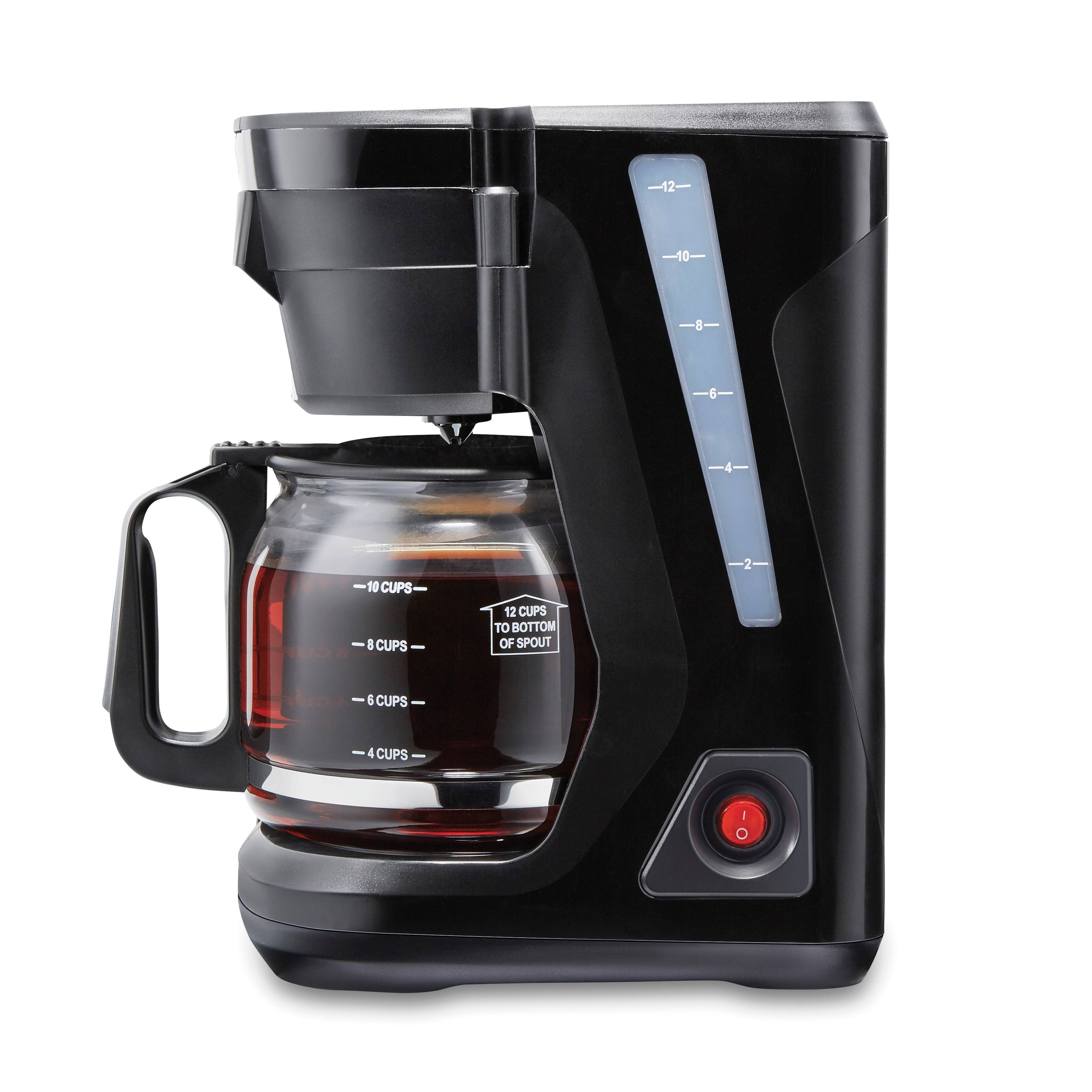 Proctor Silex Programmable Coffee Maker - Black, 12 Cup
