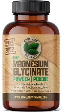 Pure Lab Vitamins Magnesium Glycinate Powder - 200g