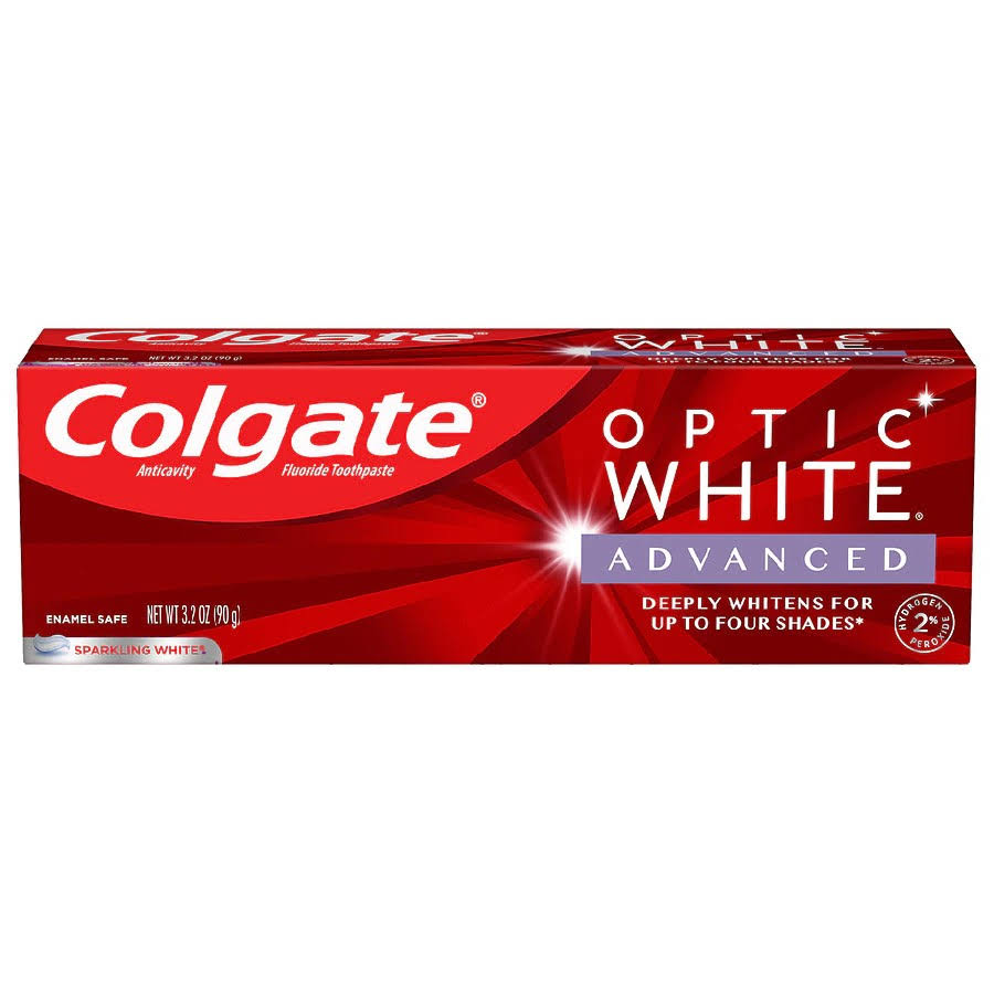 Colgate Optic White Advanced Teeth Whitening Toothpaste Sparkling
