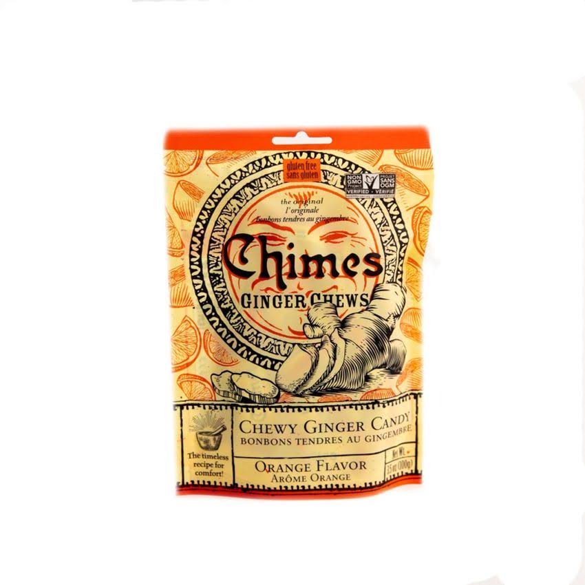 Chimes, Ginger Chews, Orange, 3.5 oz (100 g)