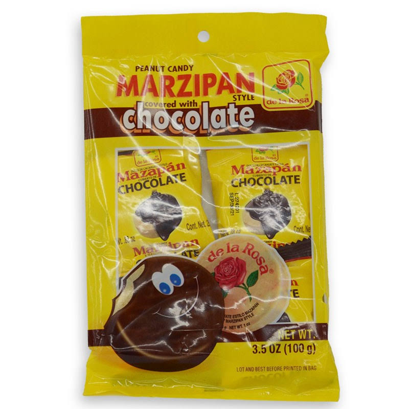 De La Rosa Chocolate Covered Mazapan Candy - 3.5oz