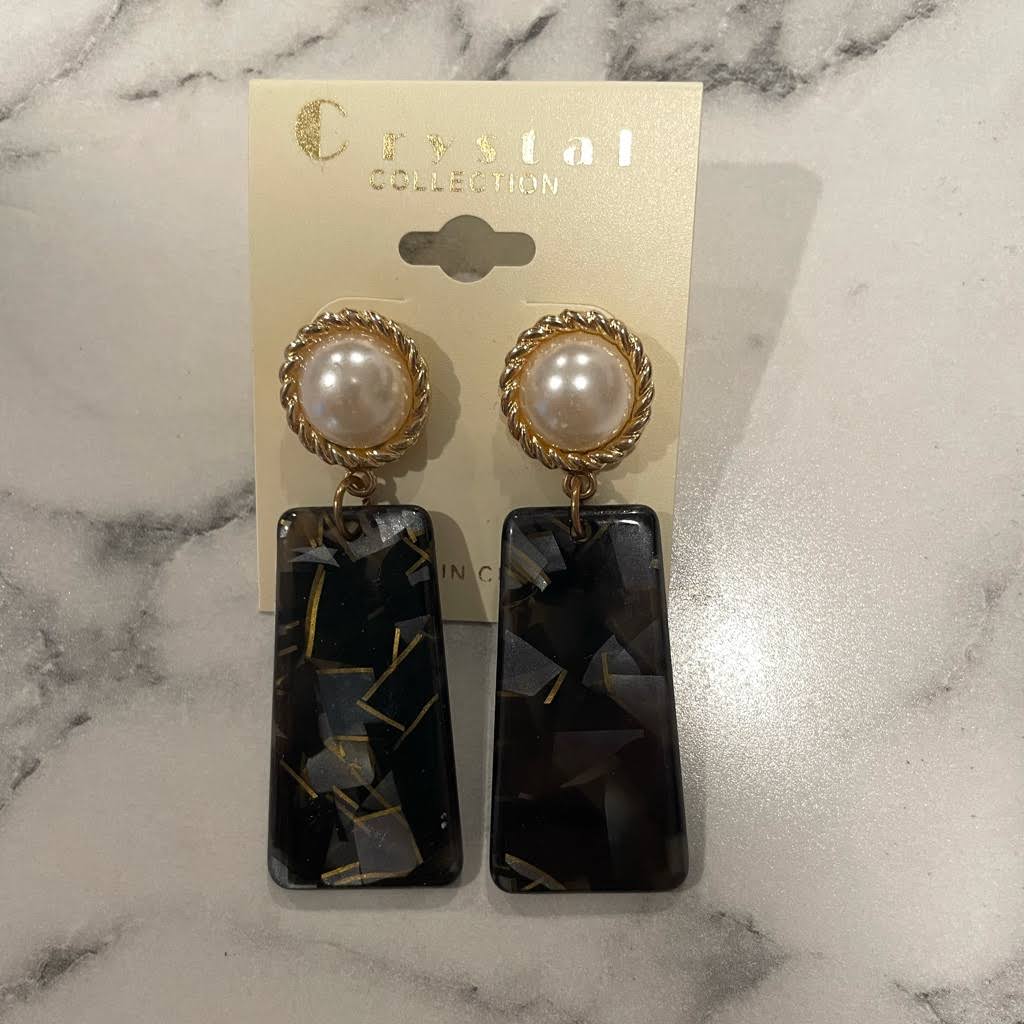 Crystal Collection Jewelry | Crystal Collection Earrings | Color: Black/White | Size: Os | Sellingqueen_95's Closet
