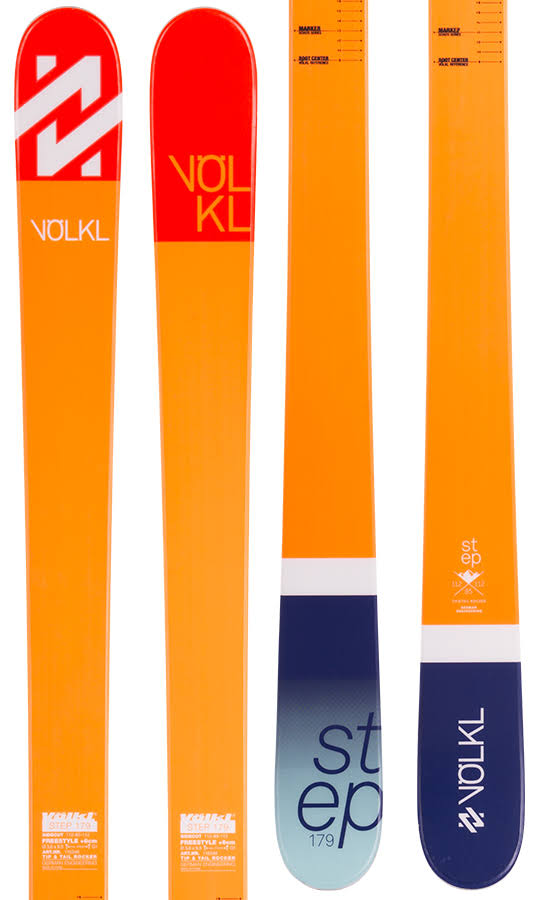 Volkl Step Skis - Orange, 171cm