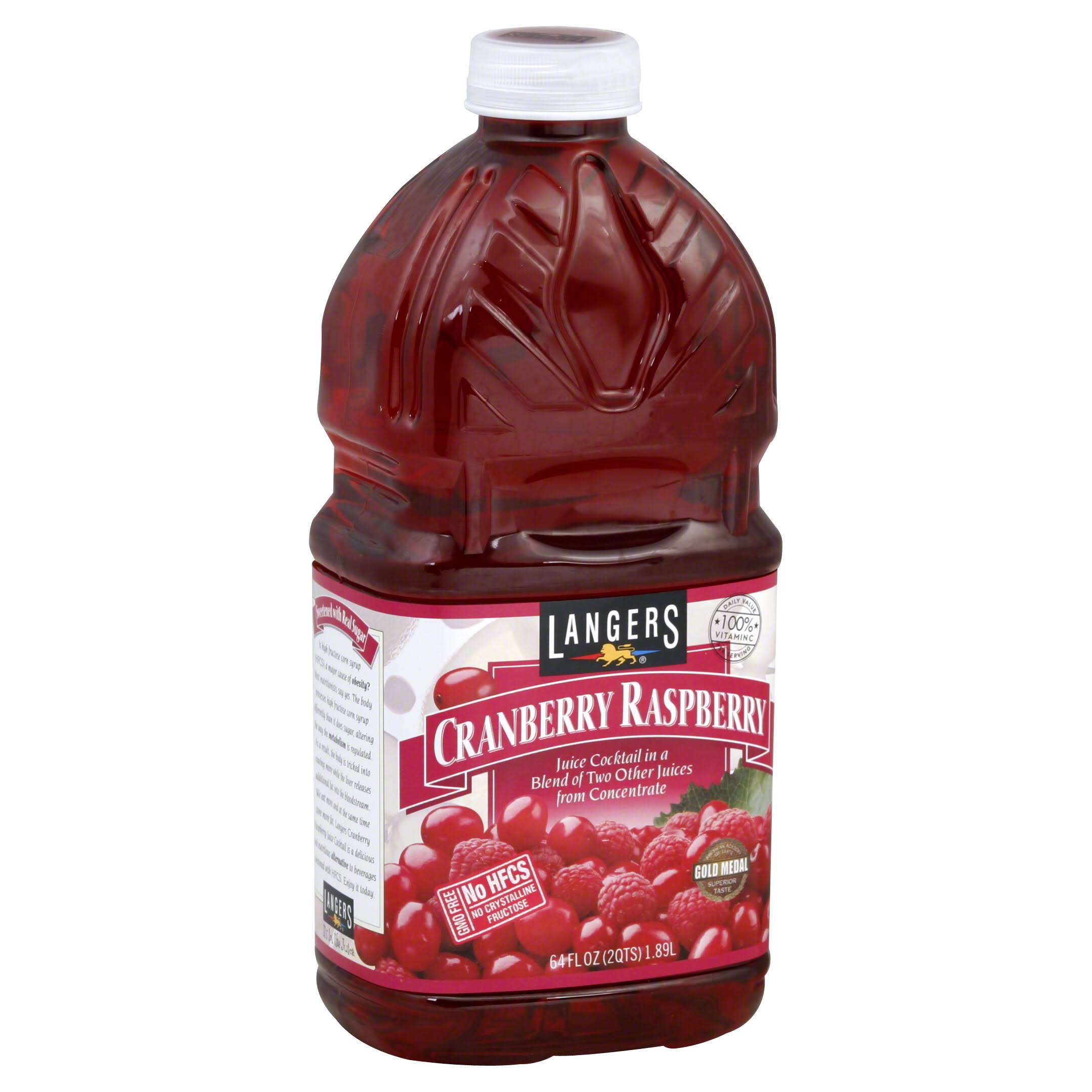 Langers Juice Cocktail - Cranberry Raspberry, 64oz