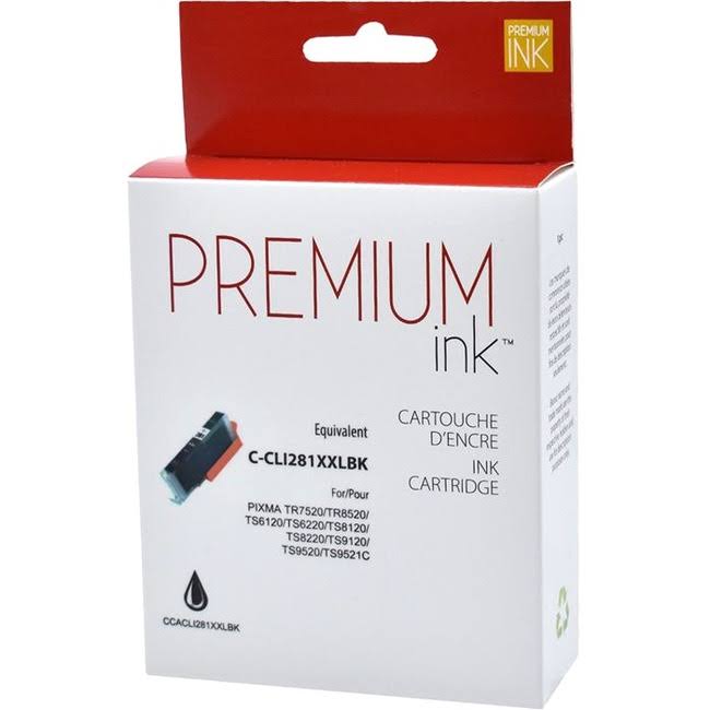 Premium Ink Black Ink Cartridge Compatible with Canon (CLI-281XXLBK)