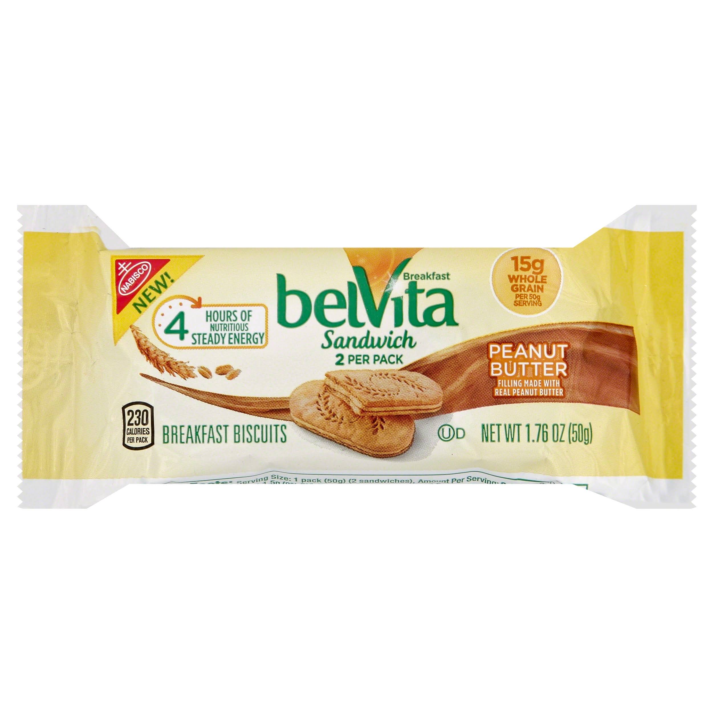 Belvita Breakfast Biscuits - Peanut Butter, 1.76oz