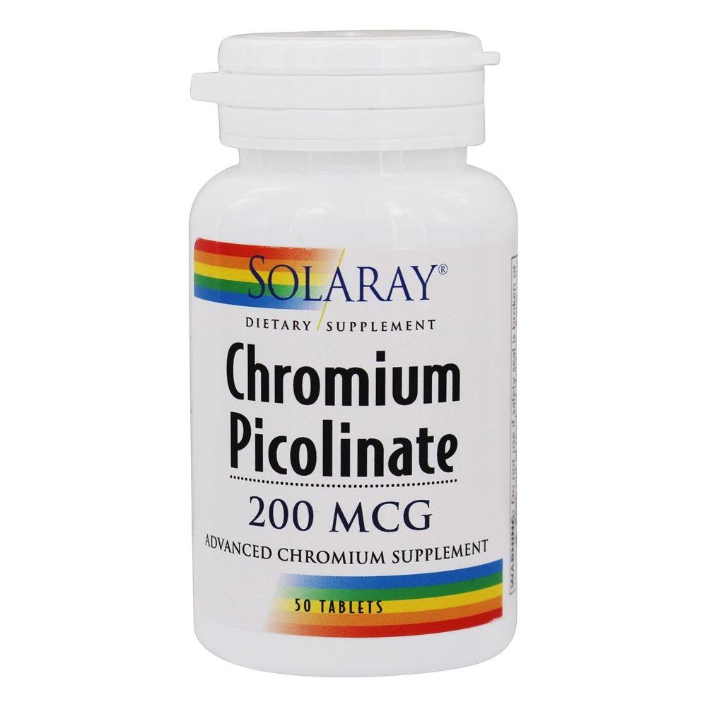 Solaray Chromium Picolinate Dietary Supplement - 200mcg, 50ct