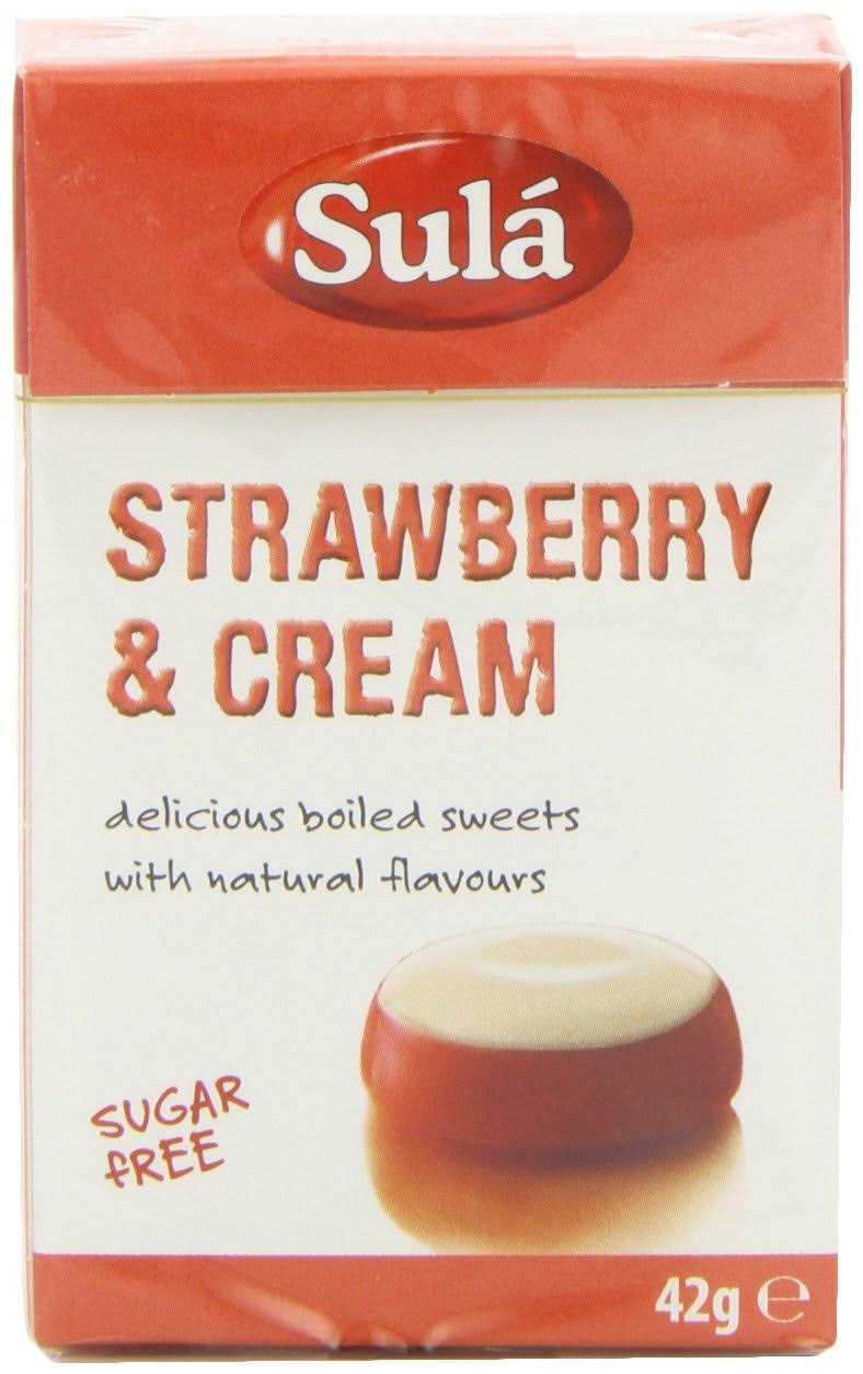 Sulá Sugar-Free Strawberry & Cream - 42g