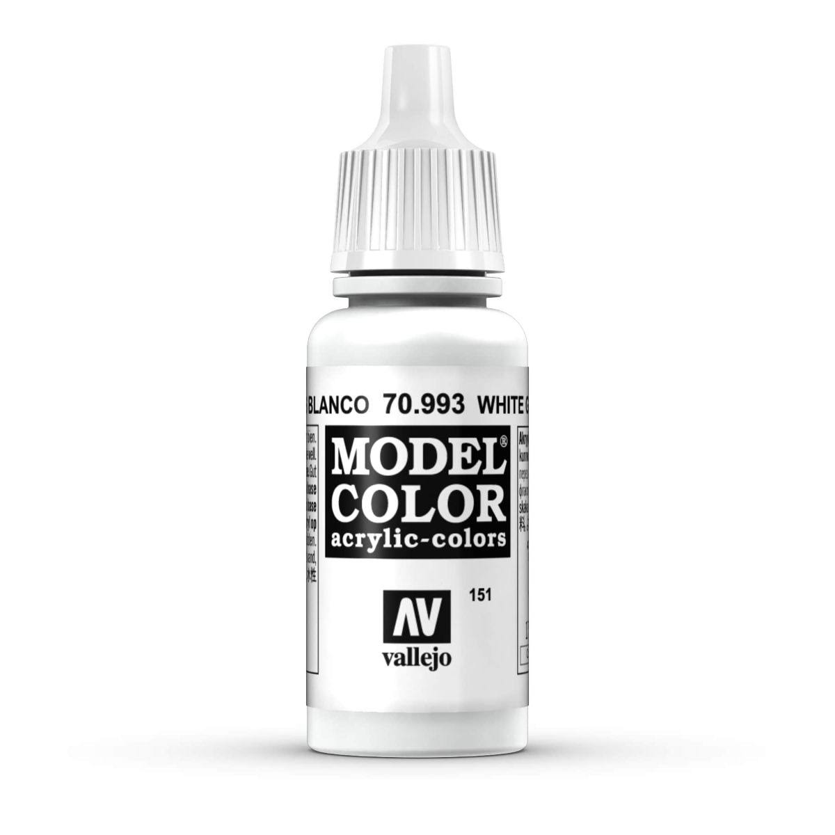 Vallejo Model Colour Acrylic - 993 White Grey, 17ml