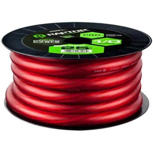 Raptor Pro Series Power Cable - Red, 25'