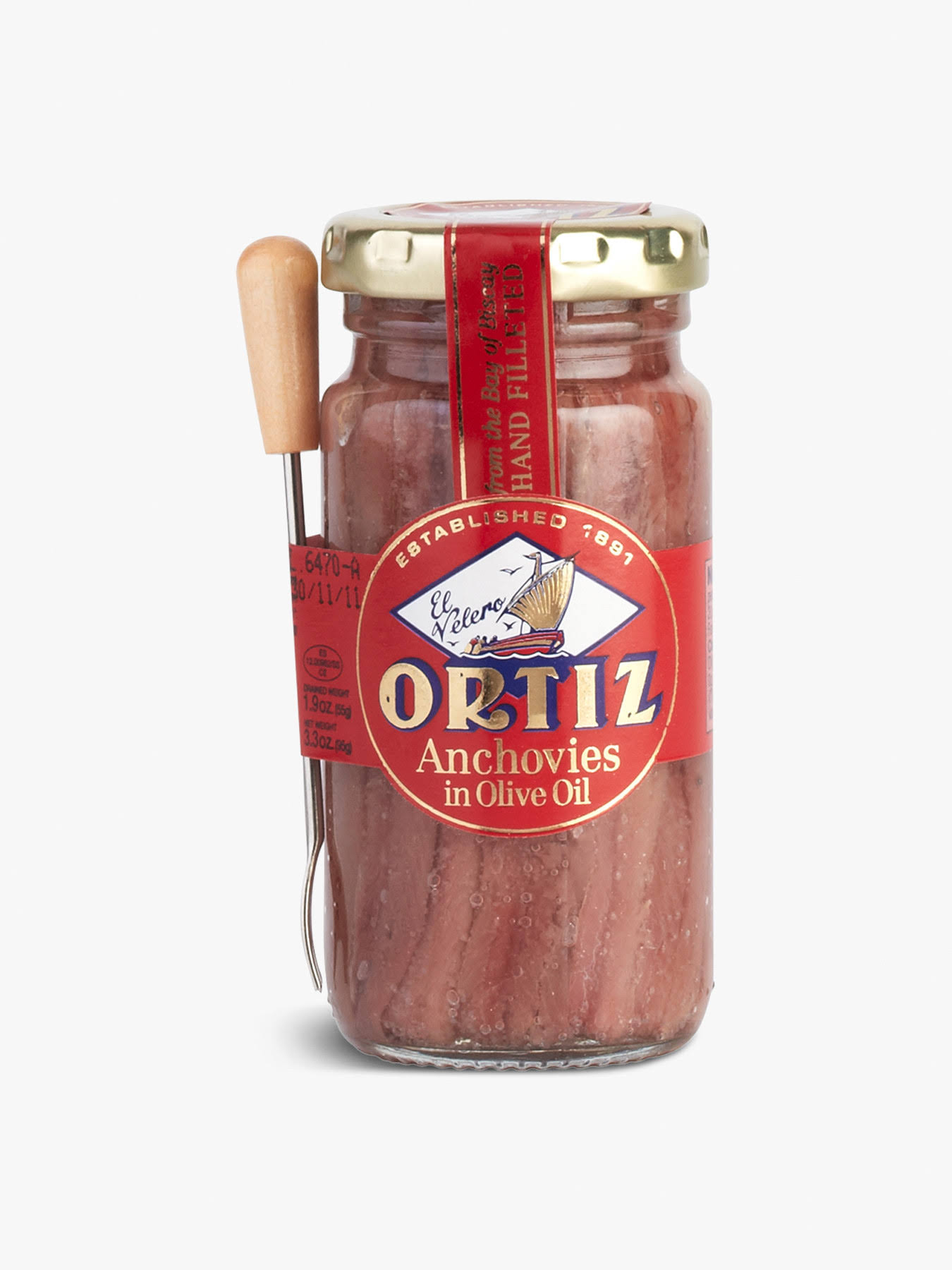 Ortiz Anchovy Fillets in Oil - 95g